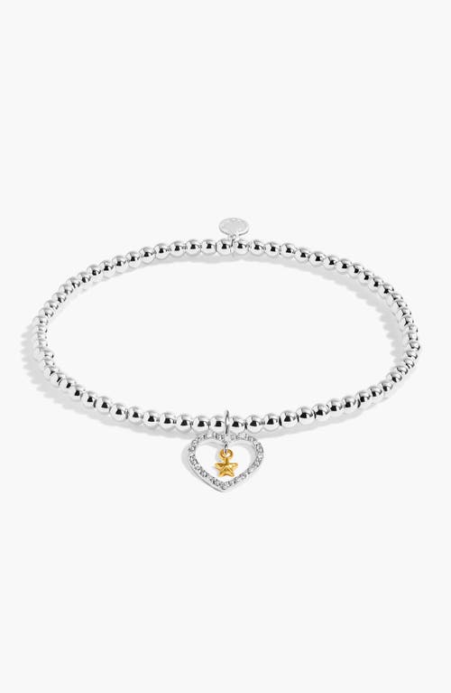 A Littles & Co A Little 'best News Ever!' Bracelet In Silver And Gold-tone Plating