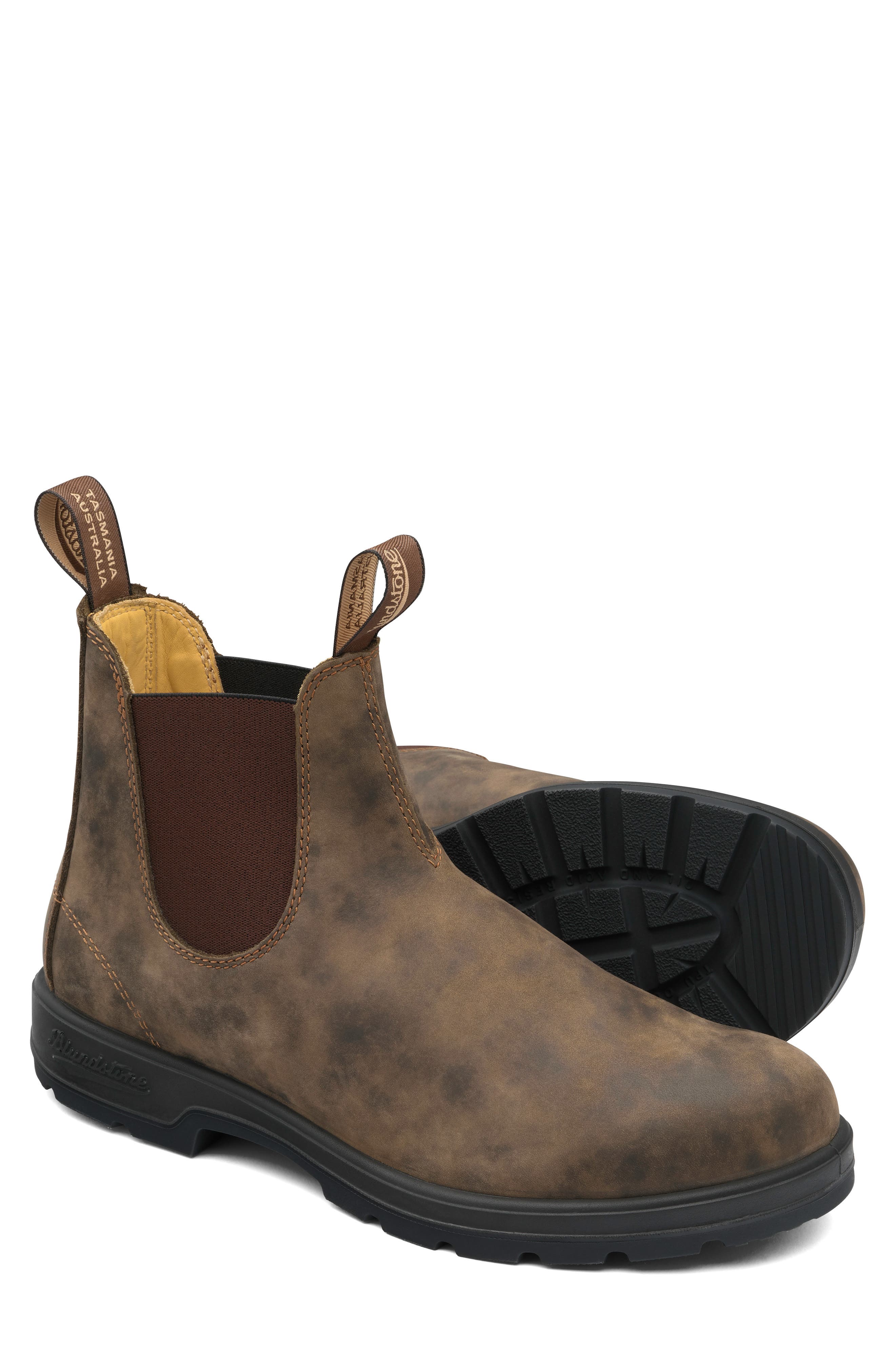 Blundstone Footwear Water Resistant Chelsea Boot, Main, color, Rustic Brown