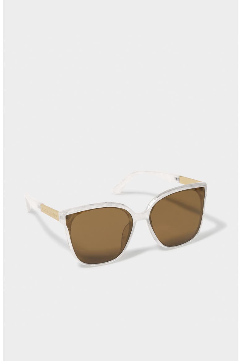 Savannah Sunglasses, Alternate, color, White Marble