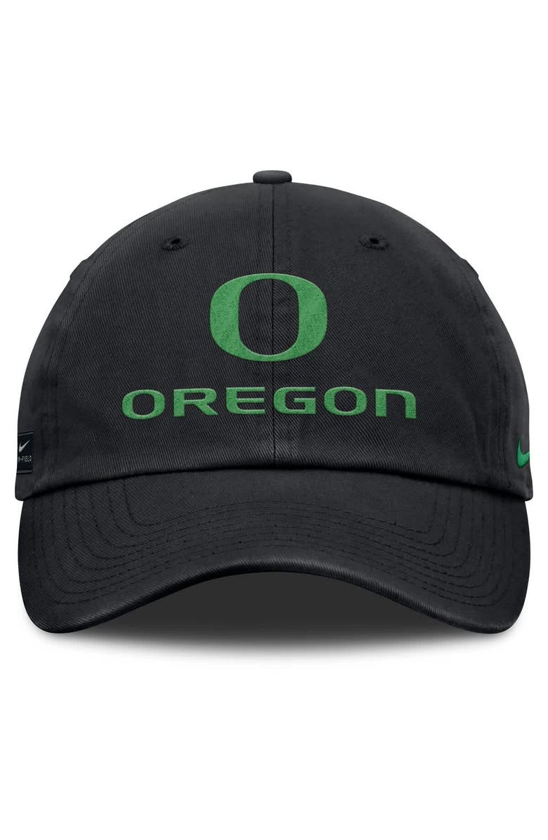 Nike Men's Nike Black Oregon Ducks 2025 Sideline Club Adjustable Hat, Alternate, color,