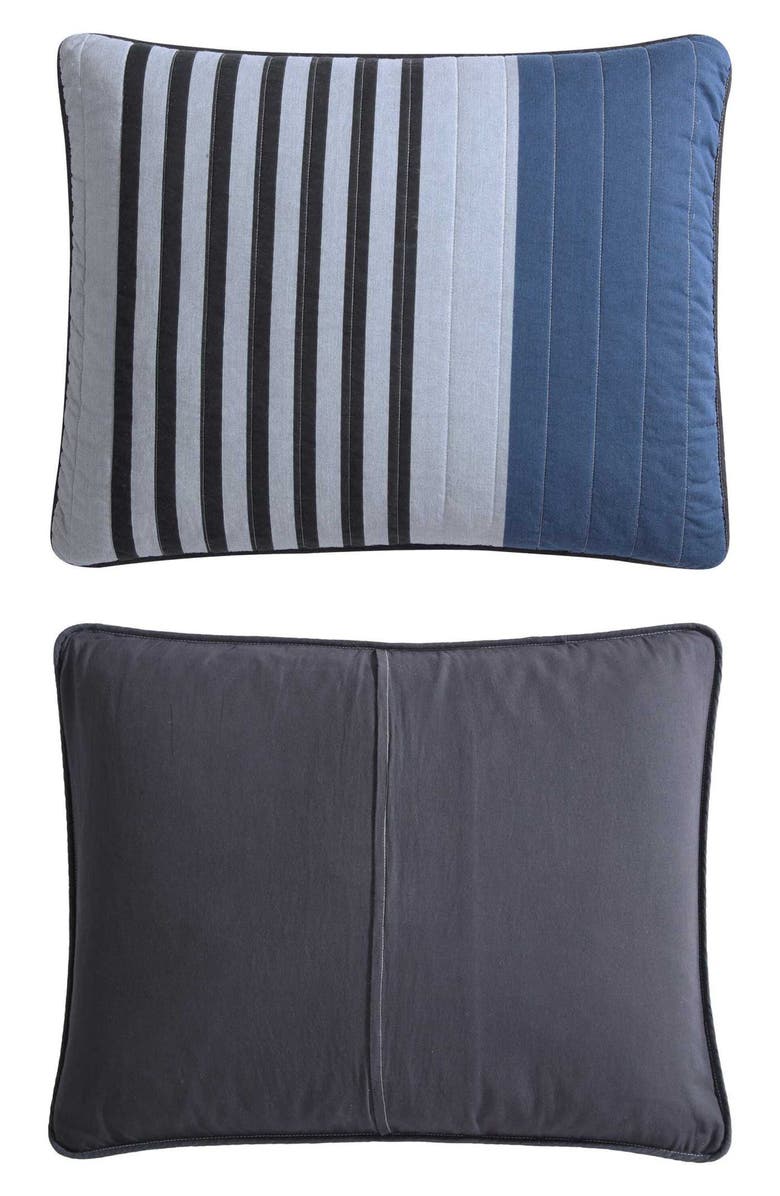 Nautica Rendon Quilt & Sham Set, Alternate, color, Charcoal
