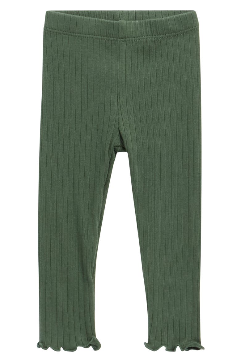 Ribbed Leggings, Main, color, GREEN