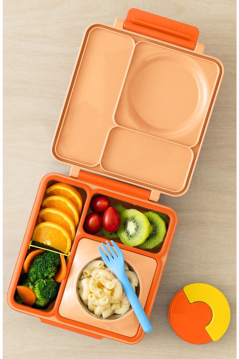 OmieBox Bento Lunch Box for Kids, Alternate, color, Poppy Orange