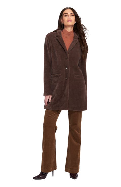 Fuzzy Knit Coat Teddy