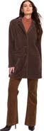 ELLE Collection Fuzzy Knit Coat Teddy
