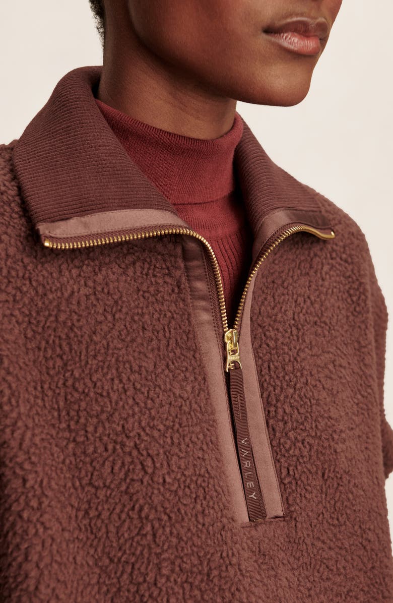 Roselle Recycled Polyester Fleece Half Zip Pullover