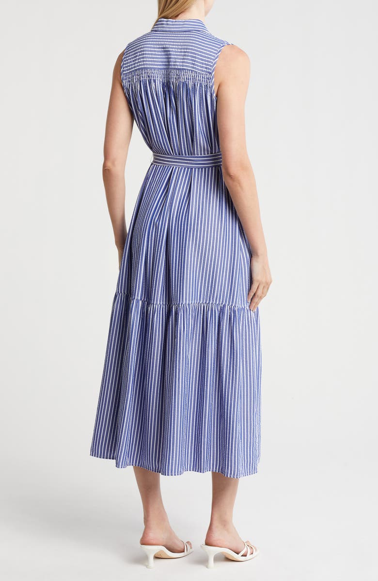 Tommy Hilfiger Stripe Sleeveless Maxi Shirtdress, Alternate, color,