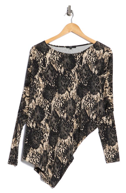 Tart Anita Asymmetric Long Sleeve Top In Multi
