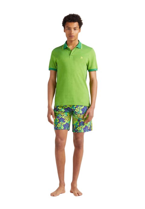 Men's Changing Color Cotton Pique Polo