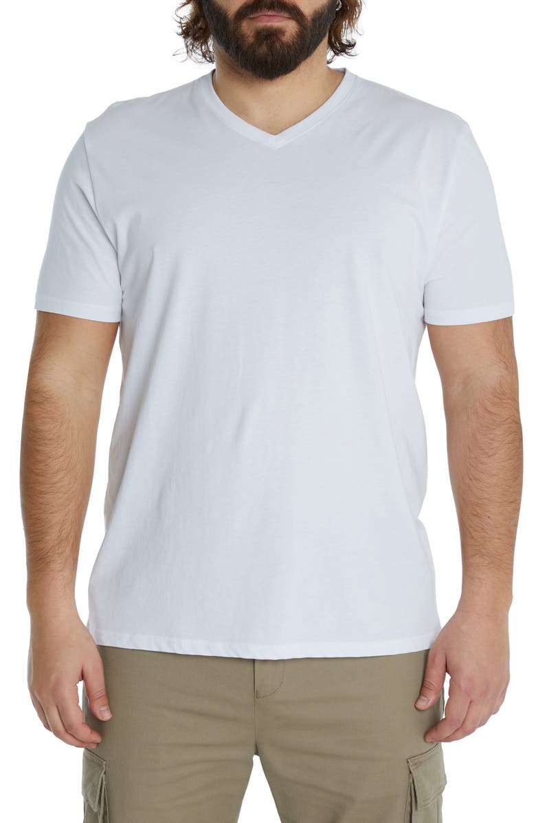 Johnny Bigg Essential V-Neck T-Shirt, Main, color, White