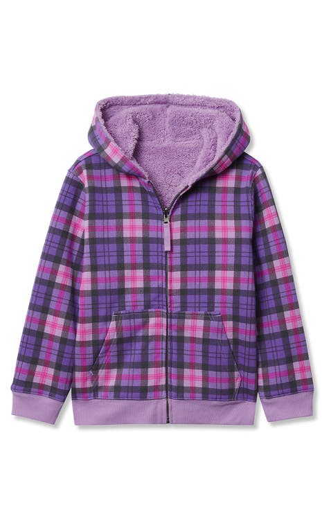 Kids High Pile Lined Zip Hoodie