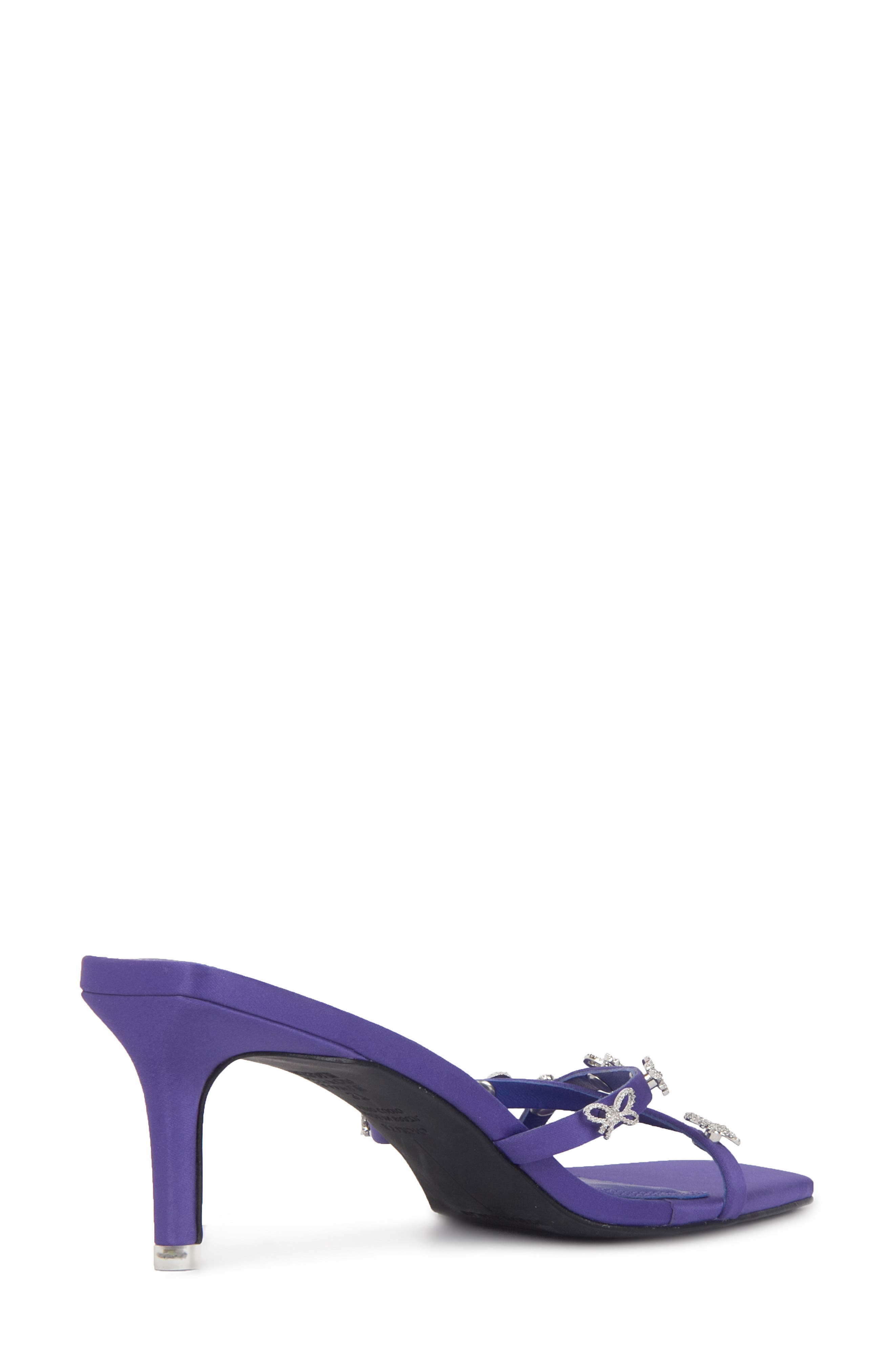 BLACK SUEDE STUDIO Ari Bow Sandal, Alternate, color, Purple Satin