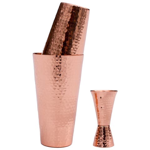 Professional Hamme Solid Copper Cocktail Shaker Set