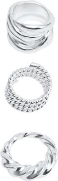 MANGO Set of 3 Irregular Rings