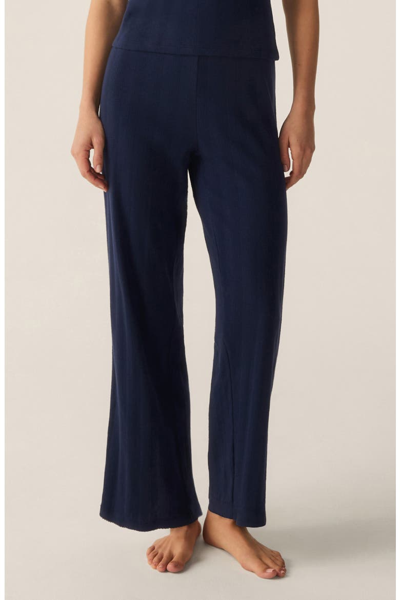 Pointelle Pajama Pants, Main, color, NAVY