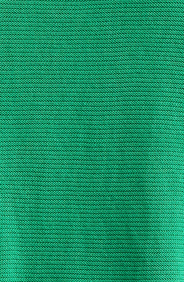 Bode Bentgrass Stripe Cotton Polo Sweater, Alternate, color, Green