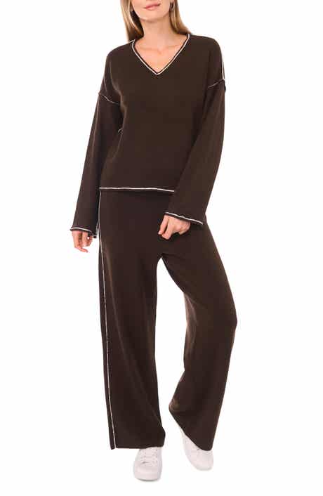 Vince Camuto V-Neck Sweater & Pants Set