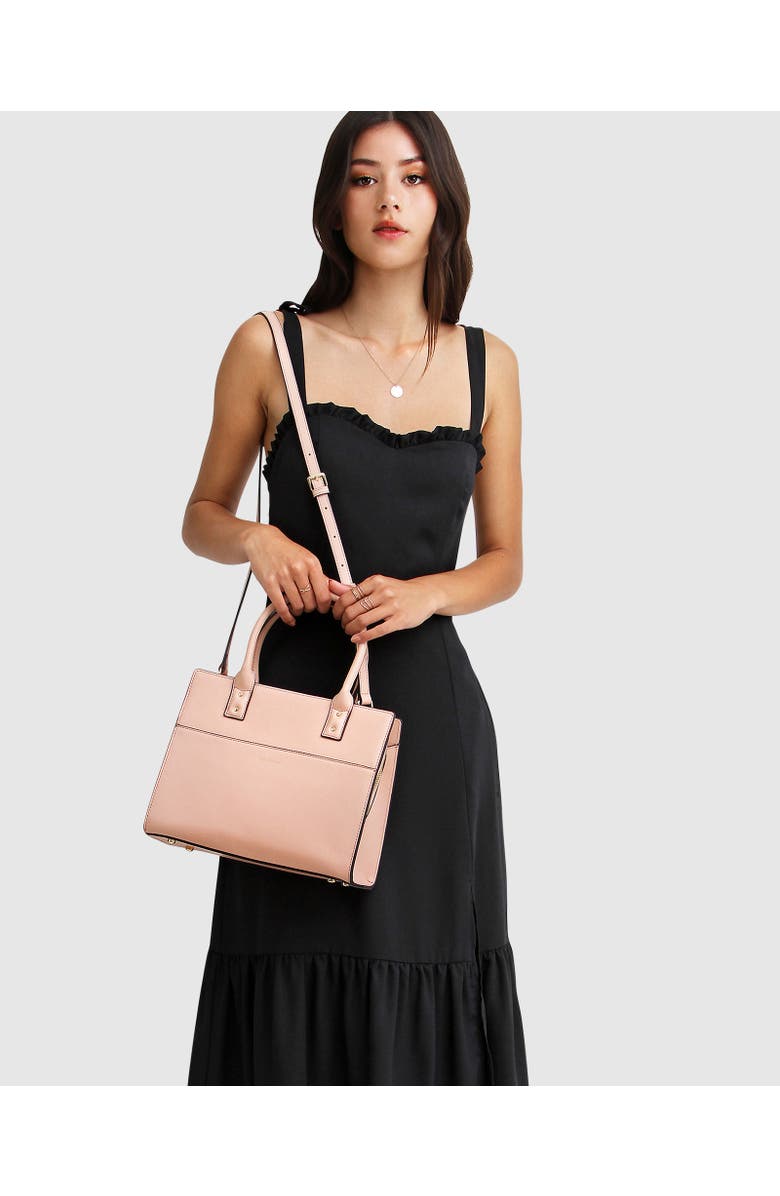 Belle & Bloom Summer Storm Midi Dress, Alternate, color, Black