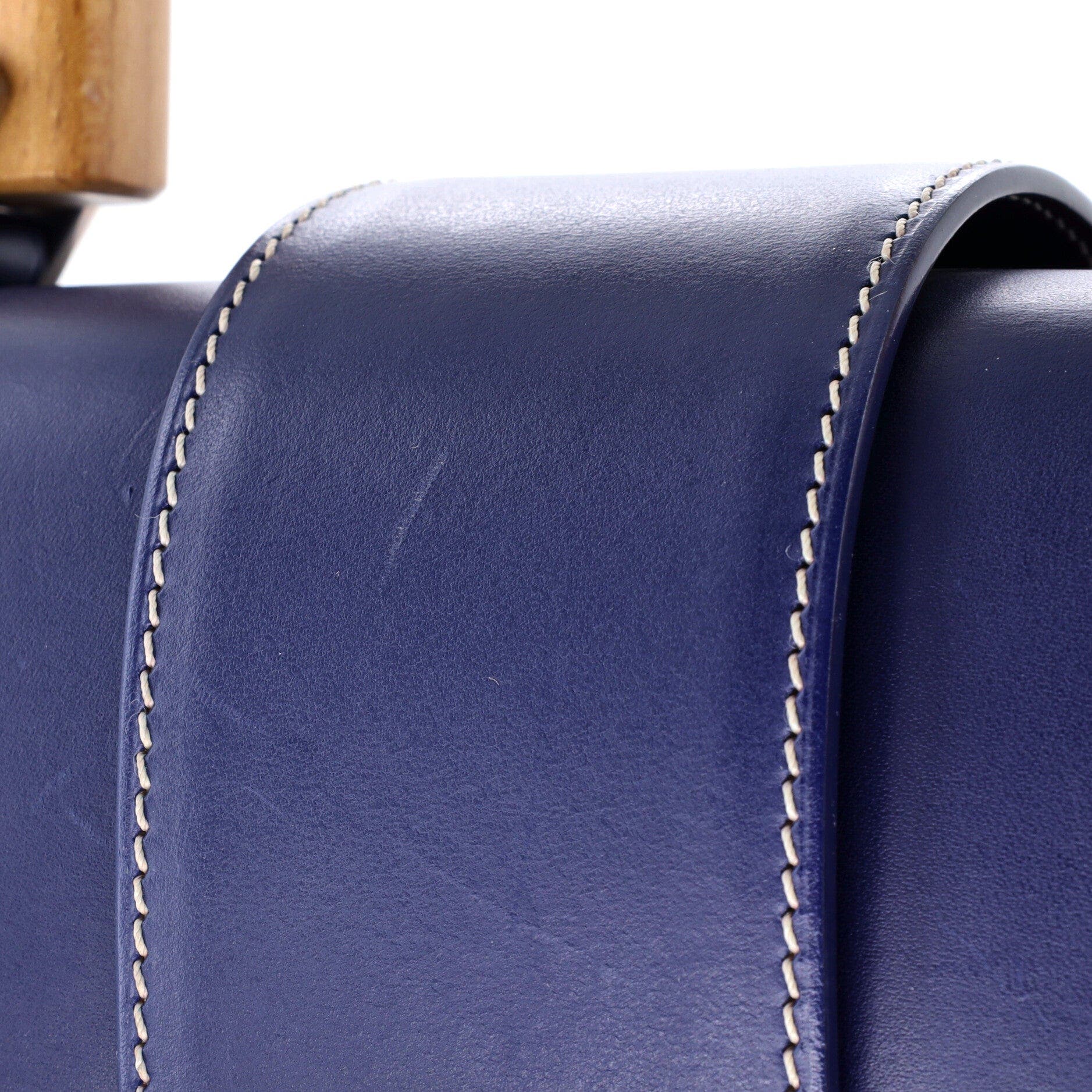 Saigon Top Handle Bag Coated Canvas with Leather MM, Alternate, color, Blue