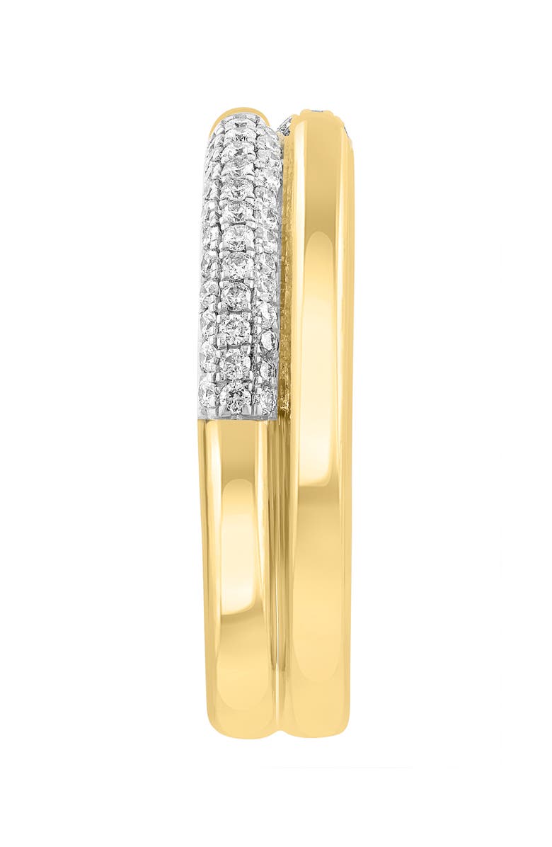 EFFY Diamond Stacked Ring, Alternate, color, Gold/ White