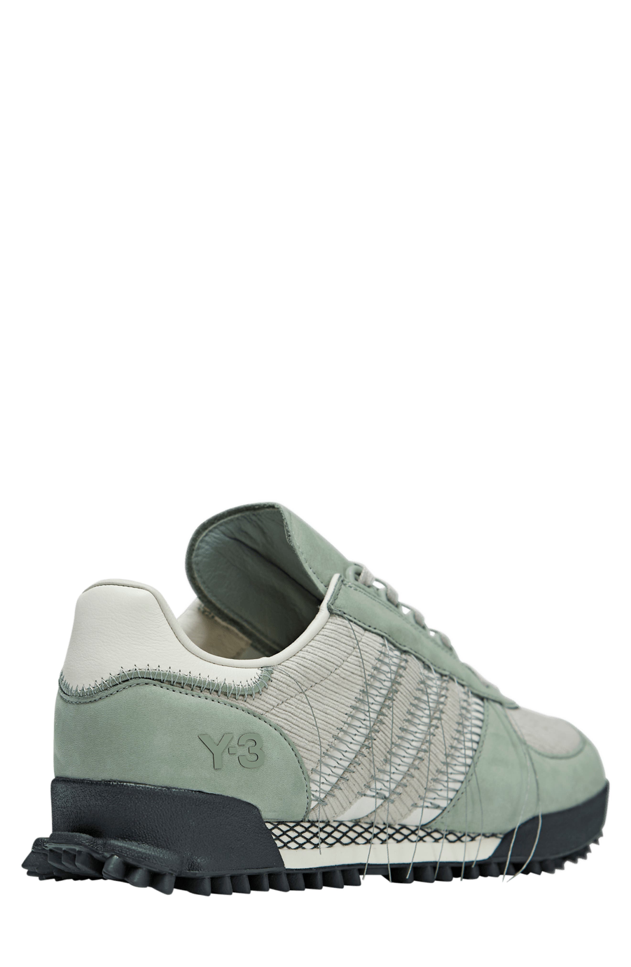 adidas Y-3 Marathon Trail Sneaker, Alternate, color, Silver Green/ Light Brown