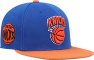 Mitchell & Ness Men's Mitchell & Ness Blue/Orange New York Knicks Hardwood Classics Snapback Hat
