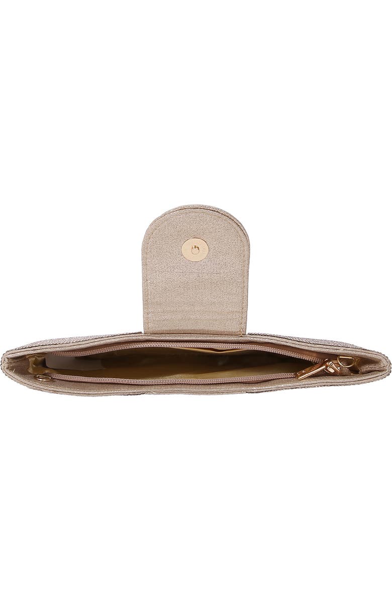 BERNESS Rhinestone Bow Clutch, Alternate, color, Gold