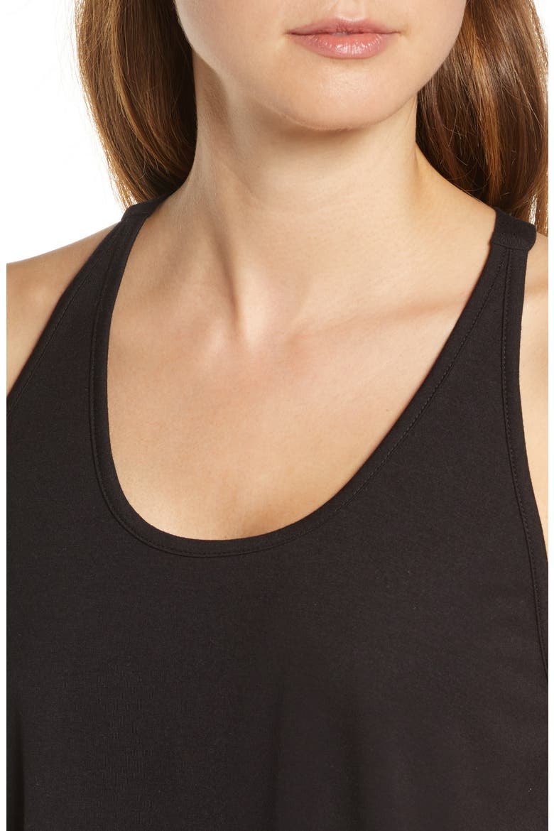 Stephanie Knit Short Pajamas, Alternate, color, BLACK