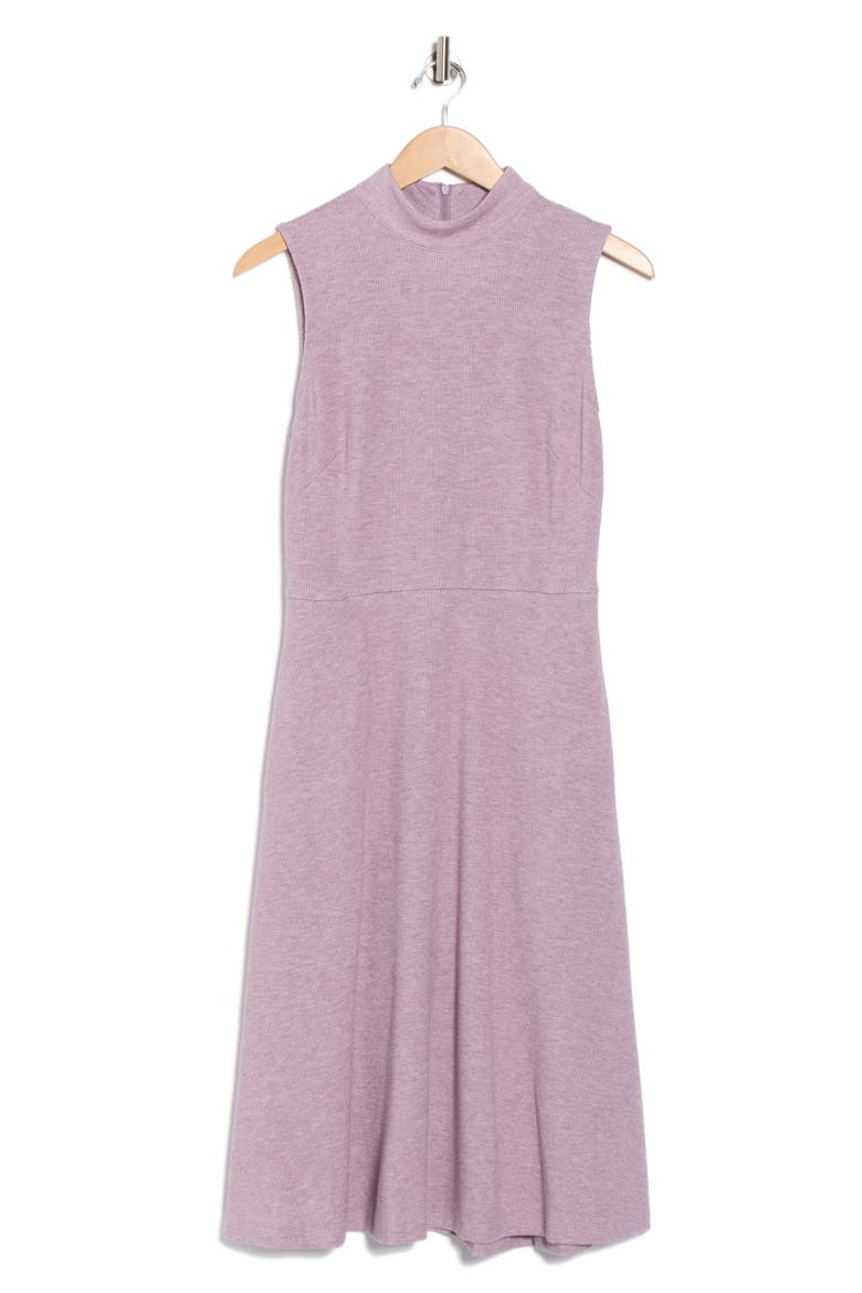 Marled Knit Midi Dress, Alternate, color, MAUVE