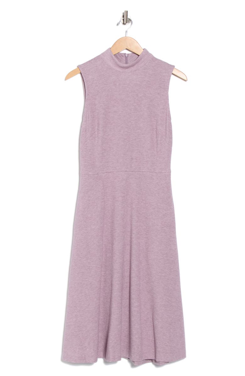 Maggy London Marled Knit Midi Dress, Alternate, color, Mauve