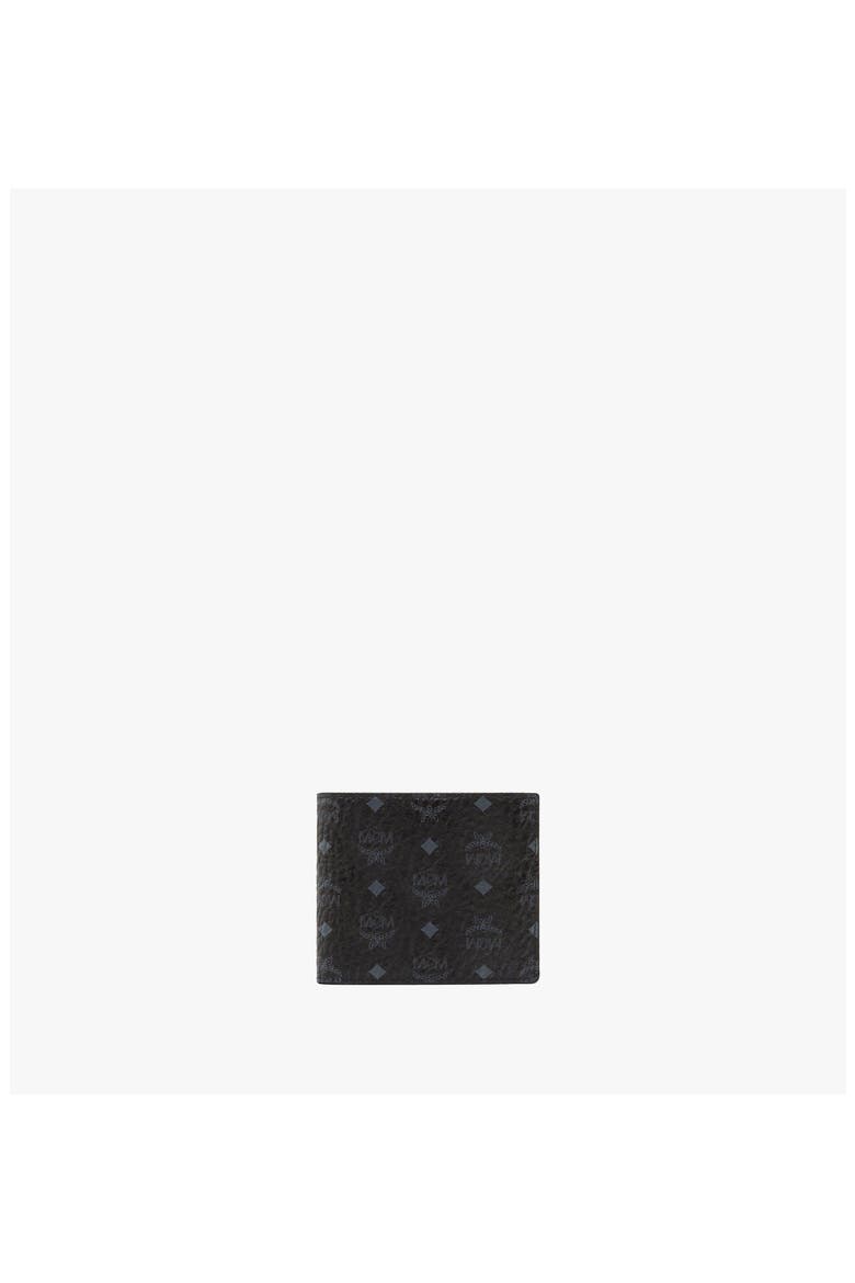 Bifold Wallet With Coin Pocket In Visetos Original, Main, color, Black