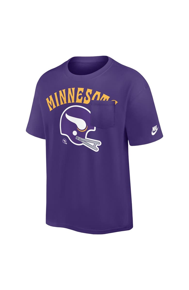 Nike Men's Nike Purple Minnesota Vikings Rewind Heavy Max90 Pocket T-Shirt, Alternate, color, Purple