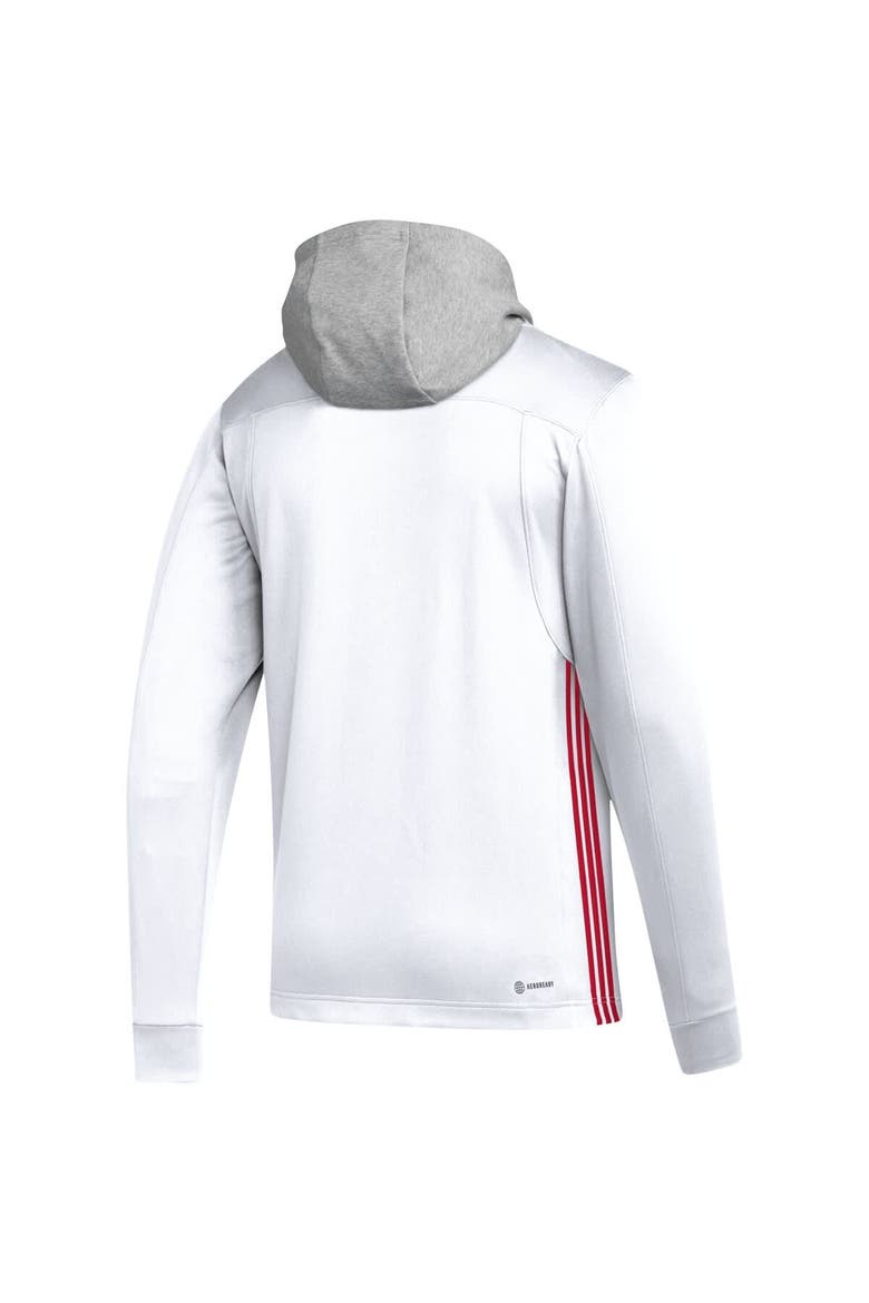 Men's adidas White Washington Capitals Refresh Skate Lace AEROREADY Pullover Hoodie, Alternate, color, White
