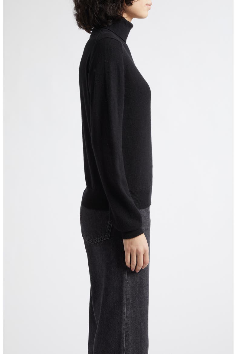 Iris Cashmere Turtleneck Sweater, Alternate, color, BLACK