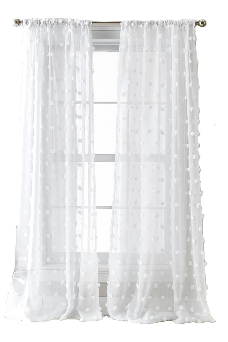 Ella Floral Print Set of 2 Poletop Curtain Panels video
