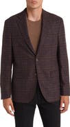 Jack Victor Midland Soft Constructed Plaid Wool Blend Sport Coat
