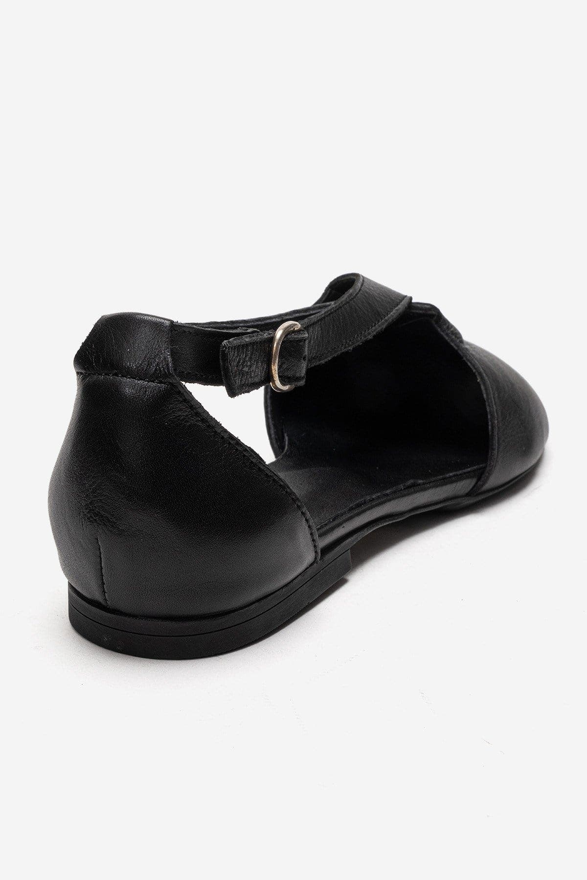 Forever & Always Shoes Fable Leather Side Cut Ballet Flat, Alternate, color, Black