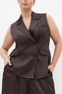 City Chic Rylie Double Breasted Vest