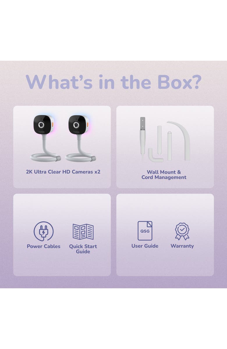 Hubble Connected GoBaby AI Portable Twin Baby Monitor, Alternate, color, 