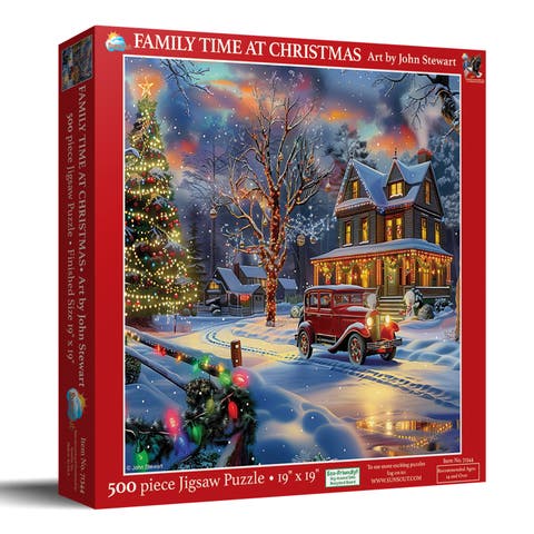 Family Time at Christmas 500 piece Jigsaw Puzzle for Adults