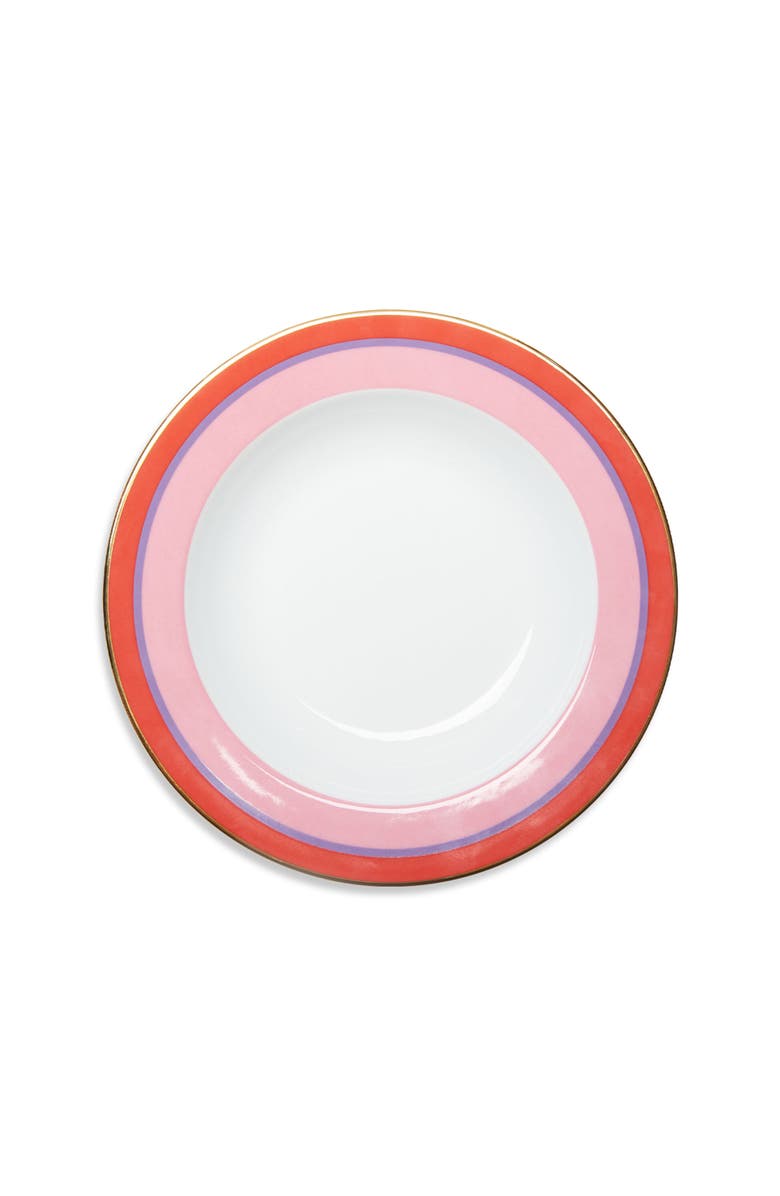 La DoubleJ Soup Plates Set Of 2 Rainbow Rosa, Alternate, color, Rainbow Rosa