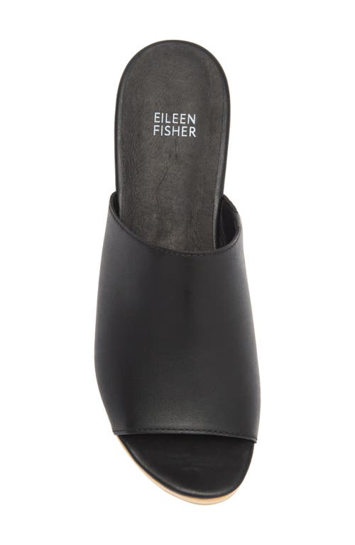 Eileen Fisher Noel Platform Slide Sandal In Black