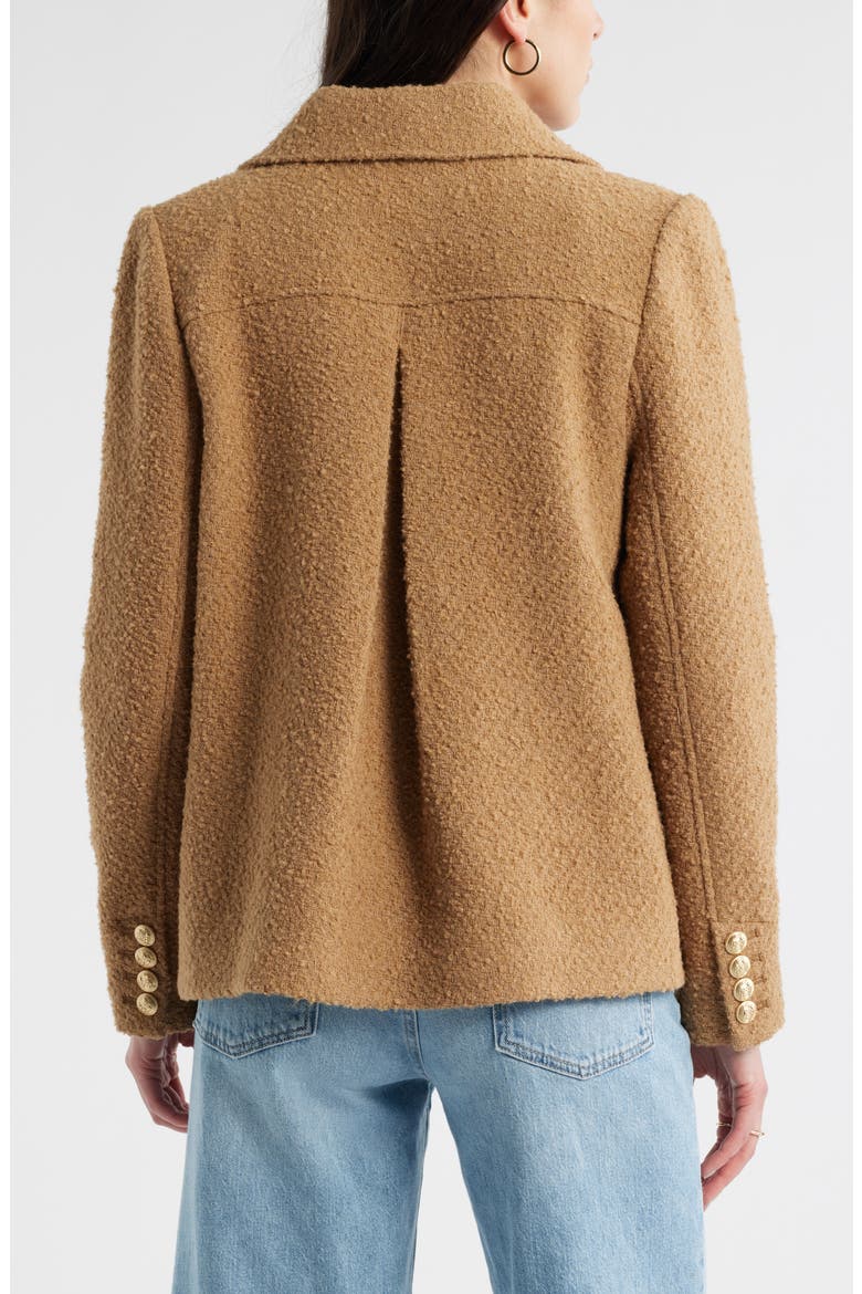 Bouclé Jacket, Alternate, color, TAN TANNIN