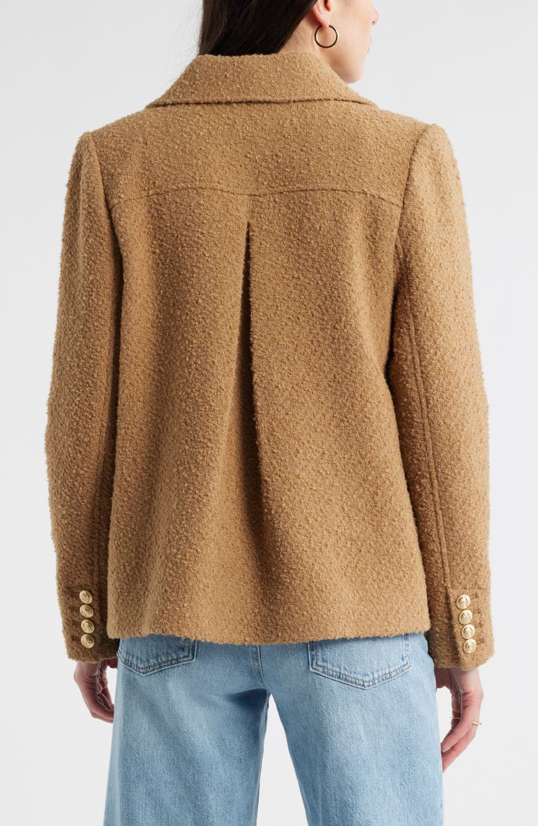 Caslon<sup>®</sup> Bouclé Jacket, Alternate, color, Tan Tannin