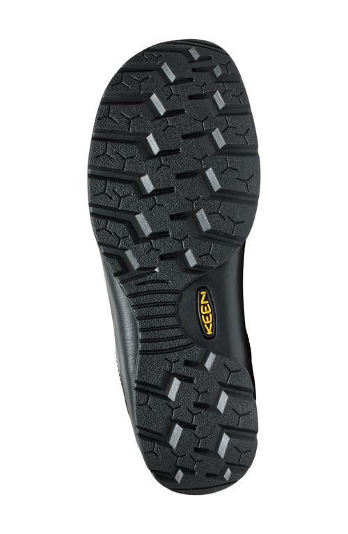 Keen Jasper Sneaker In Black Smooth Leather