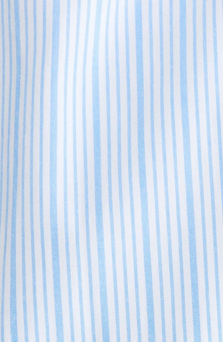 SUGARLIPS Stripe Contrast Trim Long Sleeve Shirtdress, Alternate, color, Blue-White-Stripe