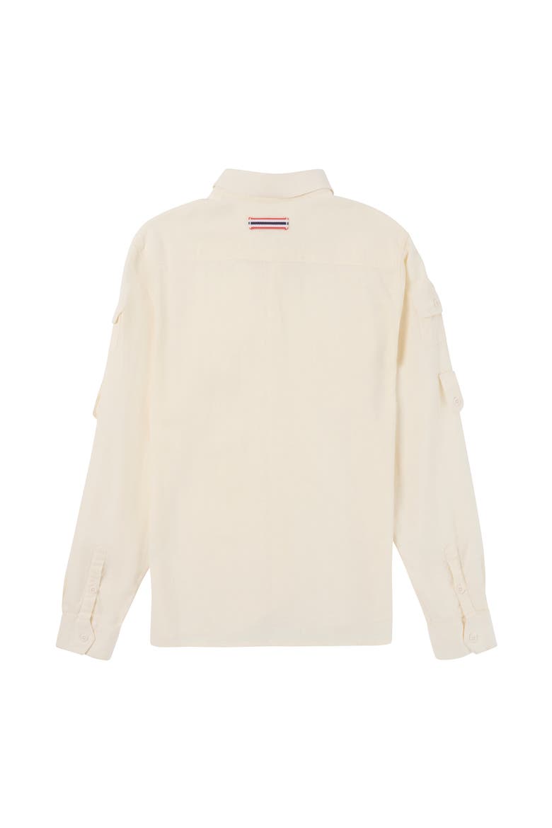 Traveller's Linen Shirt Mens, Alternate, color, Natural