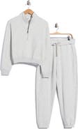 90 DEGREE BY REFLEX Lennie Half Zip Sweatshirt & Joggers Set