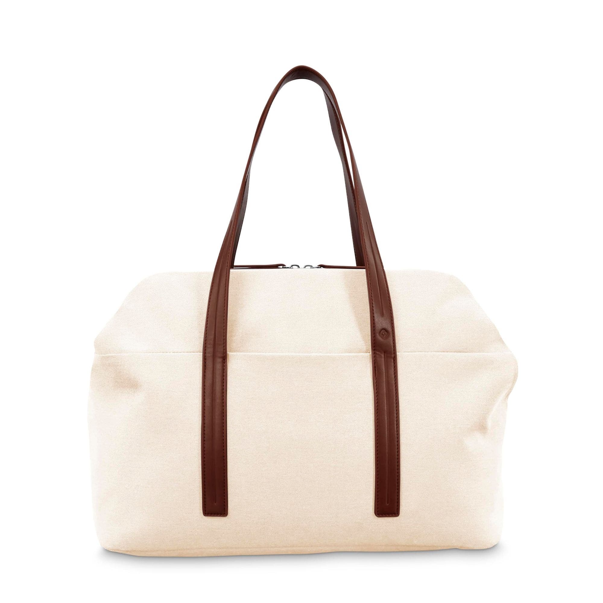 Virtuosa Weekender Duffel Overnight Bag with Laptop Computer Sleeve, Alternate, color, Off White