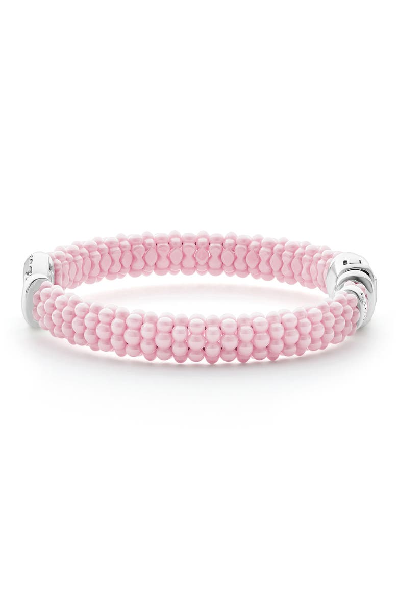 Pink Caviar Ceramic Diamond Circle Bracelet (Nordstrom Exclusive), Alternate, color, PINK